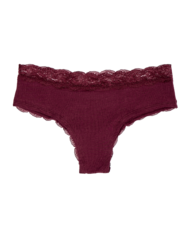 Bordó női csipkés bugyi