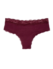 Culotte en dentelle bordeaux pour femmes Culotte en dentelle bordeaux pour femmes
