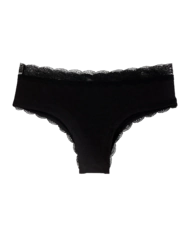 Fekete női csipkés bugyi