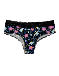 Ženske čipkaste hlačke Vijolično cvetje