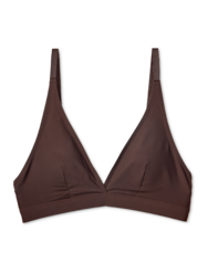 Czekoladowa bezszwowa braletka z trójkątnymi miseczkami