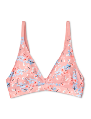 Bezszwowa braletka z trójkątnymi miseczkami Kwiaty