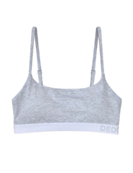 Svetlo siv melanž ženski modrček iz modala