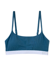 Sötét petróleumszínű női melltartó modállal