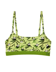 Vidám női melltartó modállal Pandák és bambusz