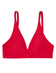 Vášnivě červená bezešvá braletka