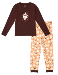 Veselé dámské pyžamo Ospalá káva