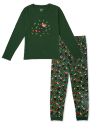 Pigiama Buonumore da donna Panda rosso