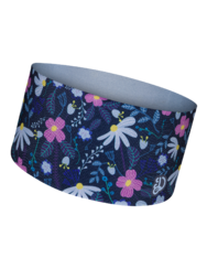 Active Headband Purple Flowers