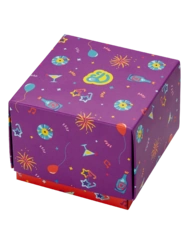 Štvorcová darčeková krabička Párty