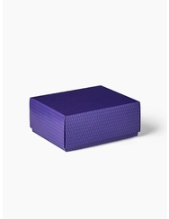 Vzorovaná fialová darčeková krabička
