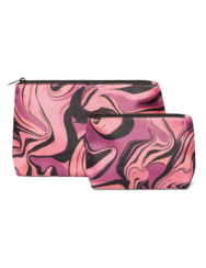 Vidám kozmetikai táska két darabos csomagban Szétfolyó színek