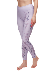 Gym Leggings Lavender Flowers