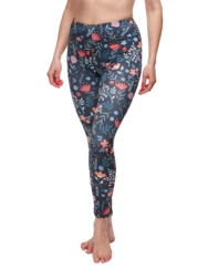 Veselé fitness legíny Zahradní květiny