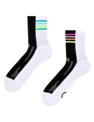 Veselé funkčné lýtkové ponožky Dúhovo vpred