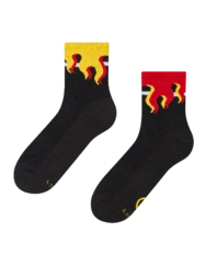 Veselé funkčné lýtkové ponožky V plameňoch