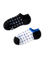 Veselé ponožky do tenisek Křížovky