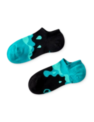Ponožky do tenisiek Tyrkysové kvapky