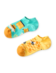 Vidám zokni sportcipőbe Méhész