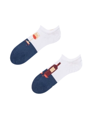 Veselé ponožky do tenisiek Fľaša vína