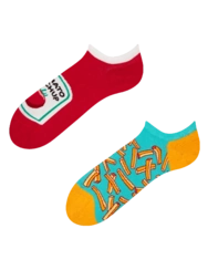 Veselé ponožky do tenisek Hranolky s kečupem