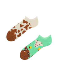 Vidám zokni sportcipőbe Tehén és kolomp