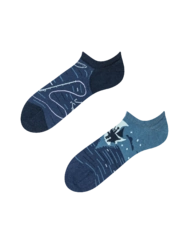 Veselé ponožky do tenisek Noční rybář