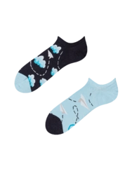 Veselé ponožky do tenisek Papírová letadla a oblaky