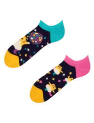 Veselé ponožky do tenisiek Párty škrečky