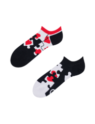 Весели чорапи за маратонки Пъзел със сърца