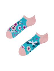 Veselé ponožky do tenisek Sakura a volavka