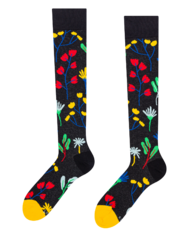 Calze al ginocchio Buonumore Fiori ad acquerello