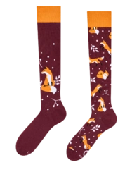 Veselé podkolienky Líška a listy