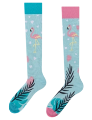 Veselé podkolienky Zamilované plameniaky