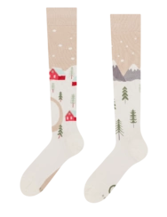 Veselé podkolienky Zimná krajina