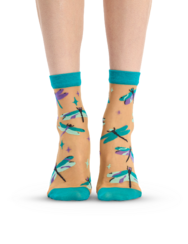 Весели найлонови чорапи Тюркоазени водни кончета