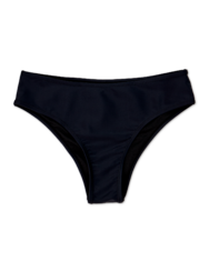 Fekete bikinialsó, magasított derékkal