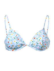 Merevítős bikinifelső Szívecskék és százszorszépek