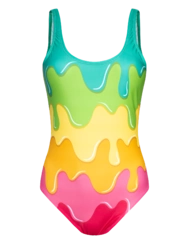 Vrolijk badpak voor dames Colour splash