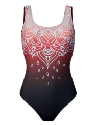 Maillot de bain une pièce rigolo Mandala ethnique Maillot de bain une pièce rigolo Mandala ethnique