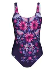 Lustiger einteiliger Damenbadeanzug Blumengeist