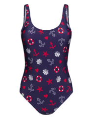 Women's One-Piece Swimsuit Maritime Mood