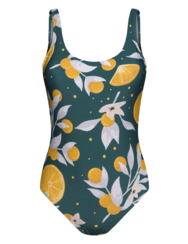 Lustiger einteiliger Damenbadeanzug Orangen