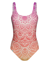 Women's One-Piece Swimsuit Sunny Mandala