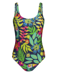 Women's One-Piece Swimsuit Toucan in the Jungle