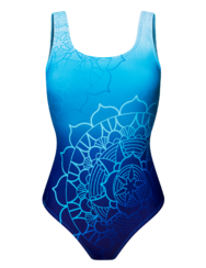 Veselé dámské jednodílné plavky Vodní mandala