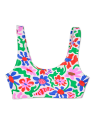 Top bikini sportivo Buonumore Fiori stravaganti