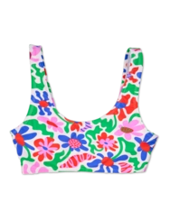 Veselý sportovní vrchní díl plavek Bláznivé květy