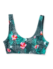 Veselá sportovní plavková podprsenka Deštný prales