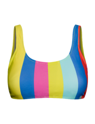 Sporty Bikini Top Summer Stripes